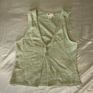 Billabong Mint Green Ribbed Tank Top